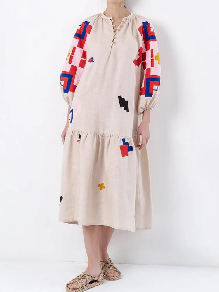 Loose Fit Printed Sleeve Casual