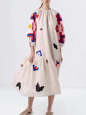 Loose Fit Printed Sleeve Casual