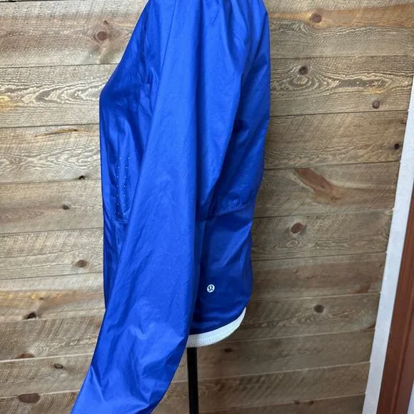 Lululemon Deep Inhale Jacket Tanzanite Crew Neck Long Sleeve Size 6