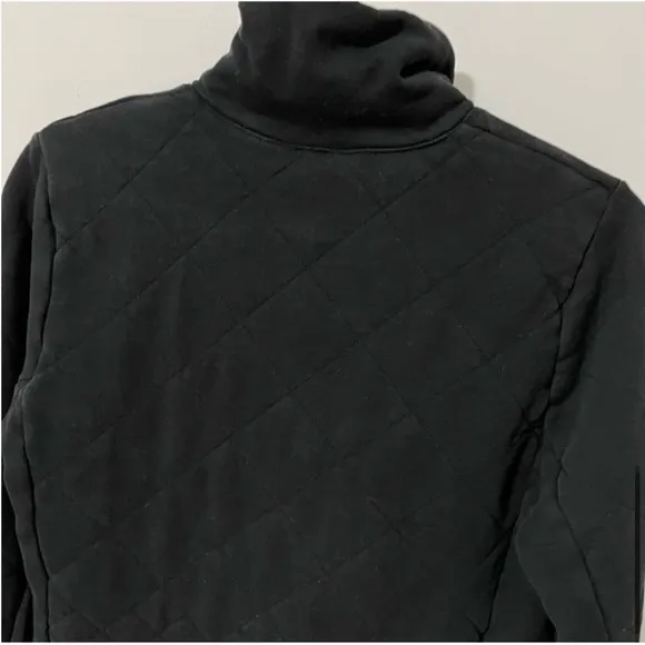 Lululemon Forever Warm 1/4 Zip Quilted Pullover Black size 2