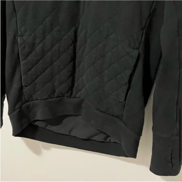 Lululemon Forever Warm 1/4 Zip Quilted Pullover Black size 2