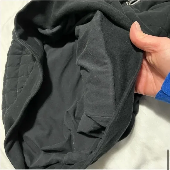 Lululemon Forever Warm 1/4 Zip Quilted Pullover Black size 2