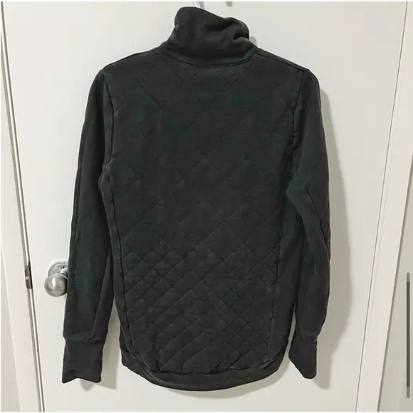 Lululemon Forever Warm 1/4 Zip Quilted Pullover Black size 2