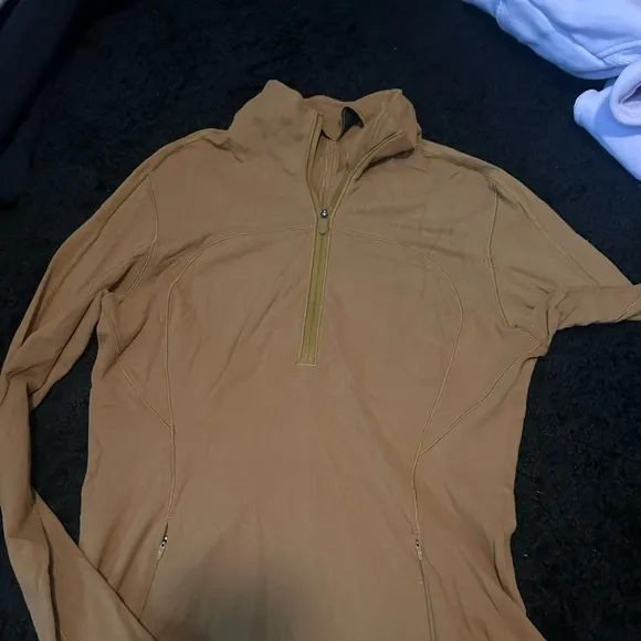 Lululemon Run Briskly Half Zip jacket, Spiced Bronze, Size 8