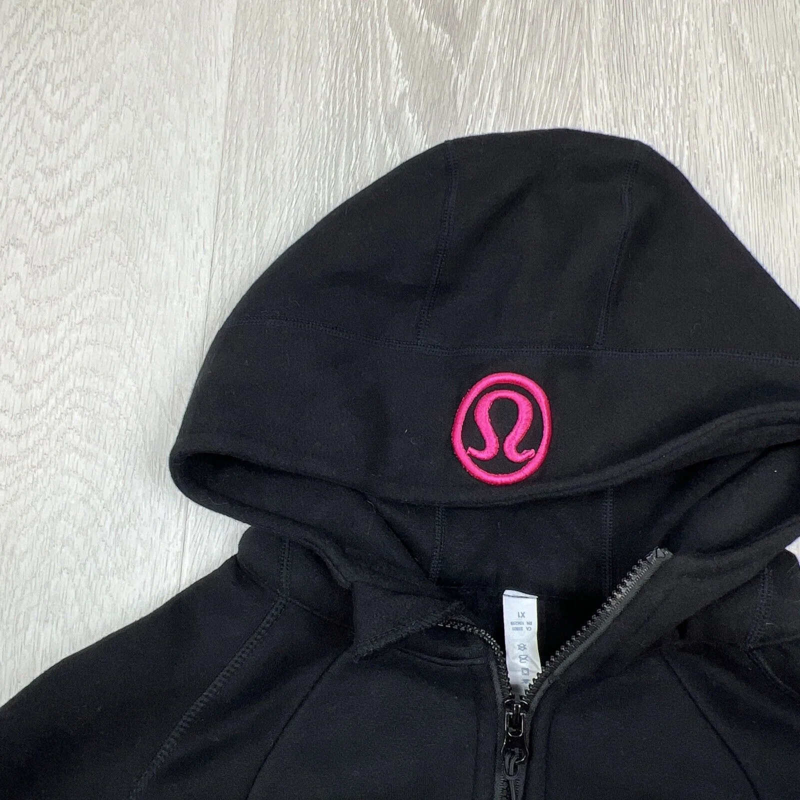 Lululemon Womens Black Full Zip Activewear Hoodie Size 4