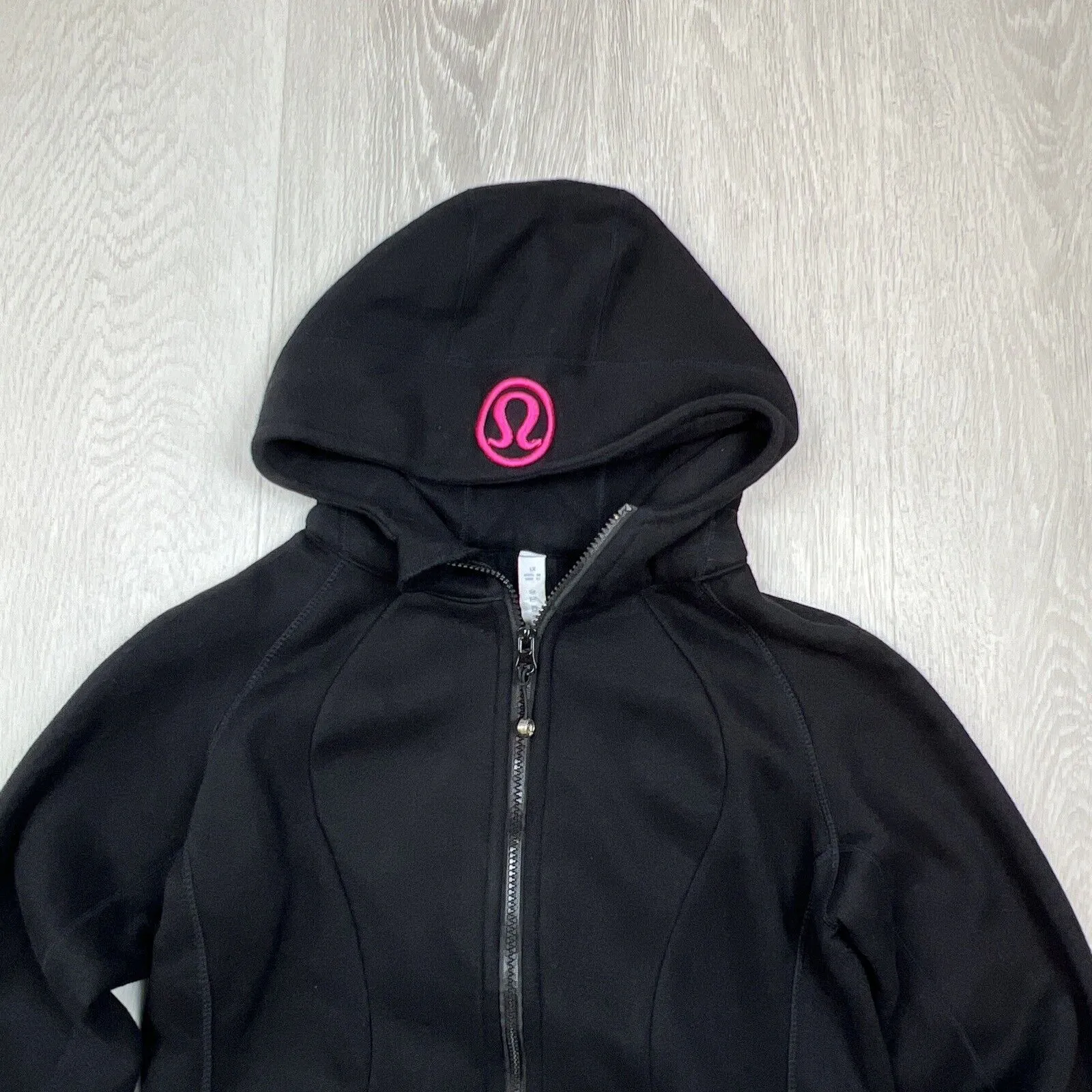 Lululemon Womens Black Full Zip Activewear Hoodie Size 4