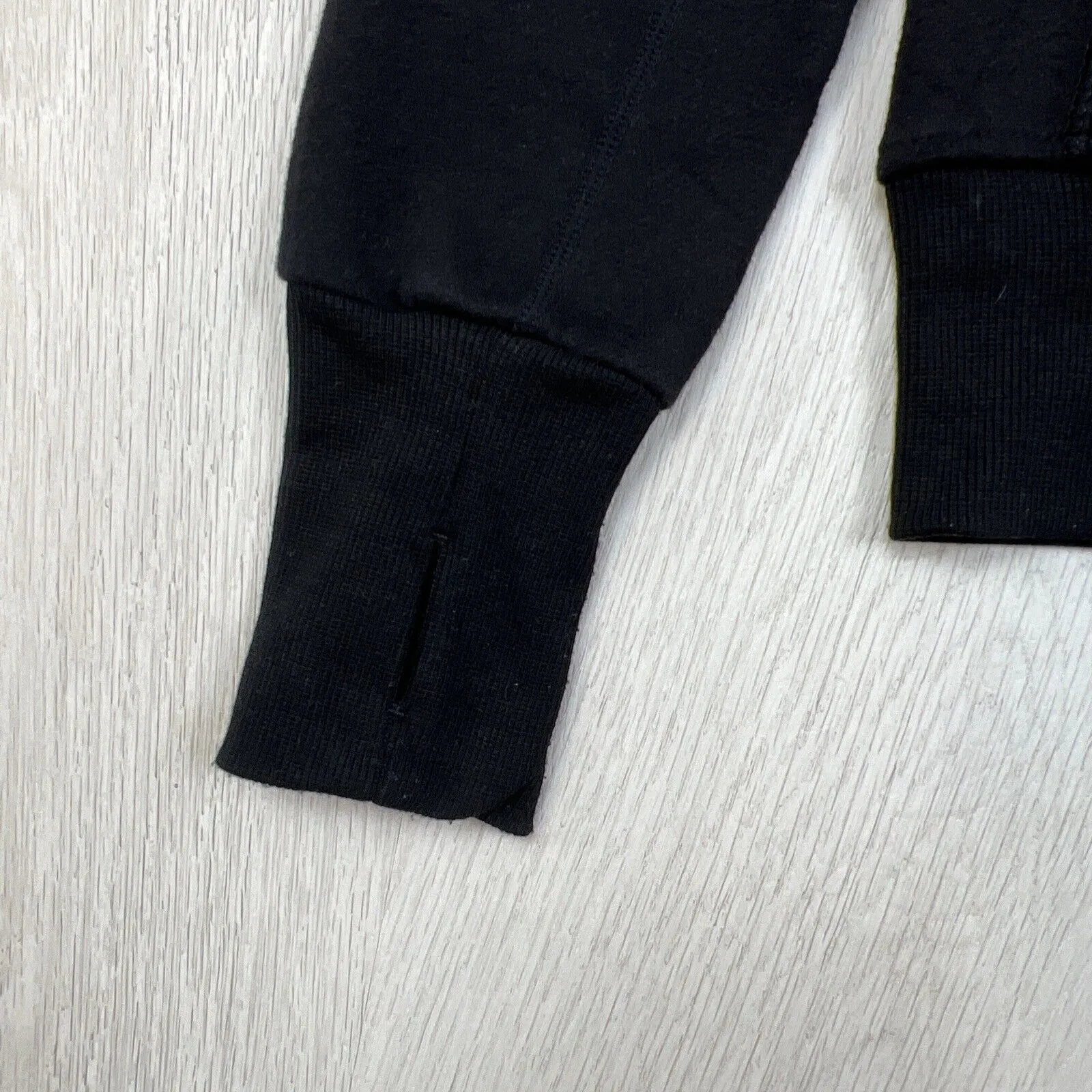 Lululemon Womens Black Full Zip Activewear Hoodie Size 4