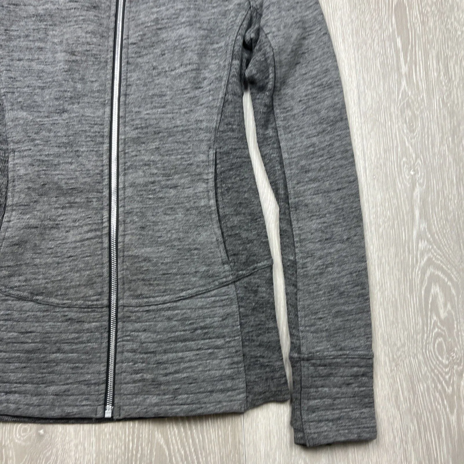 Lululemon Womens Grey Full Zip Activewear Jacket Size Small Approx