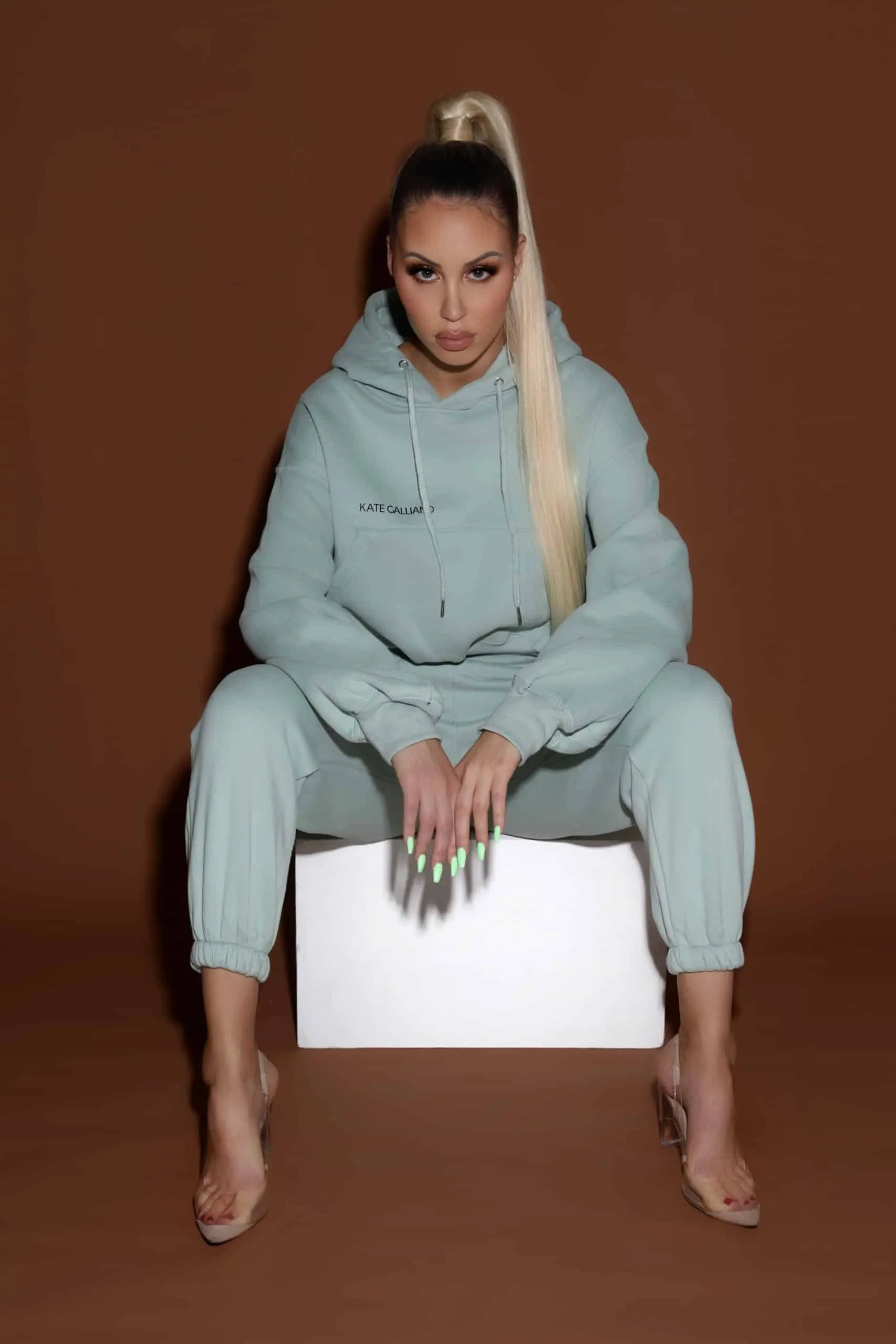 Luxe Tracksuit Pants - Sage