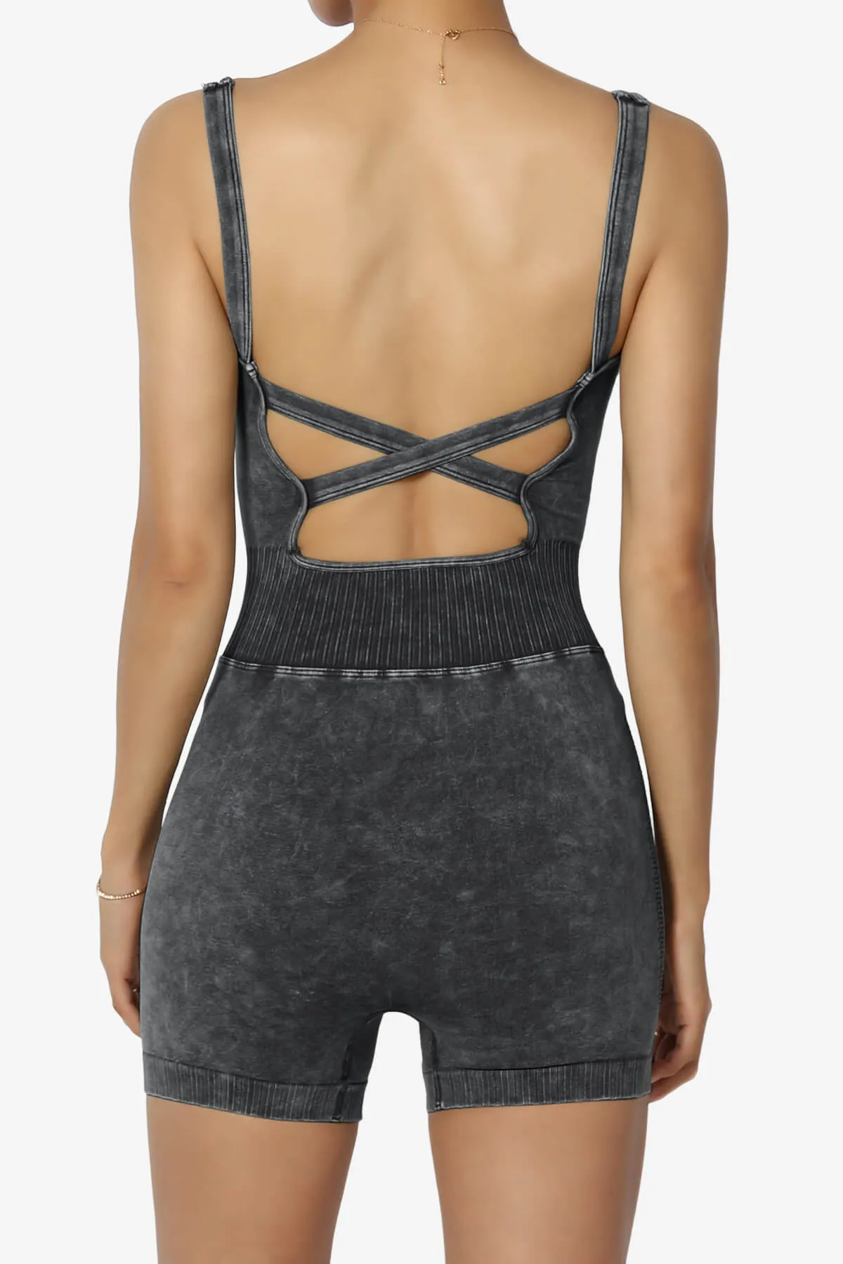 Madrid Padded Washed Seamless Tank Romper