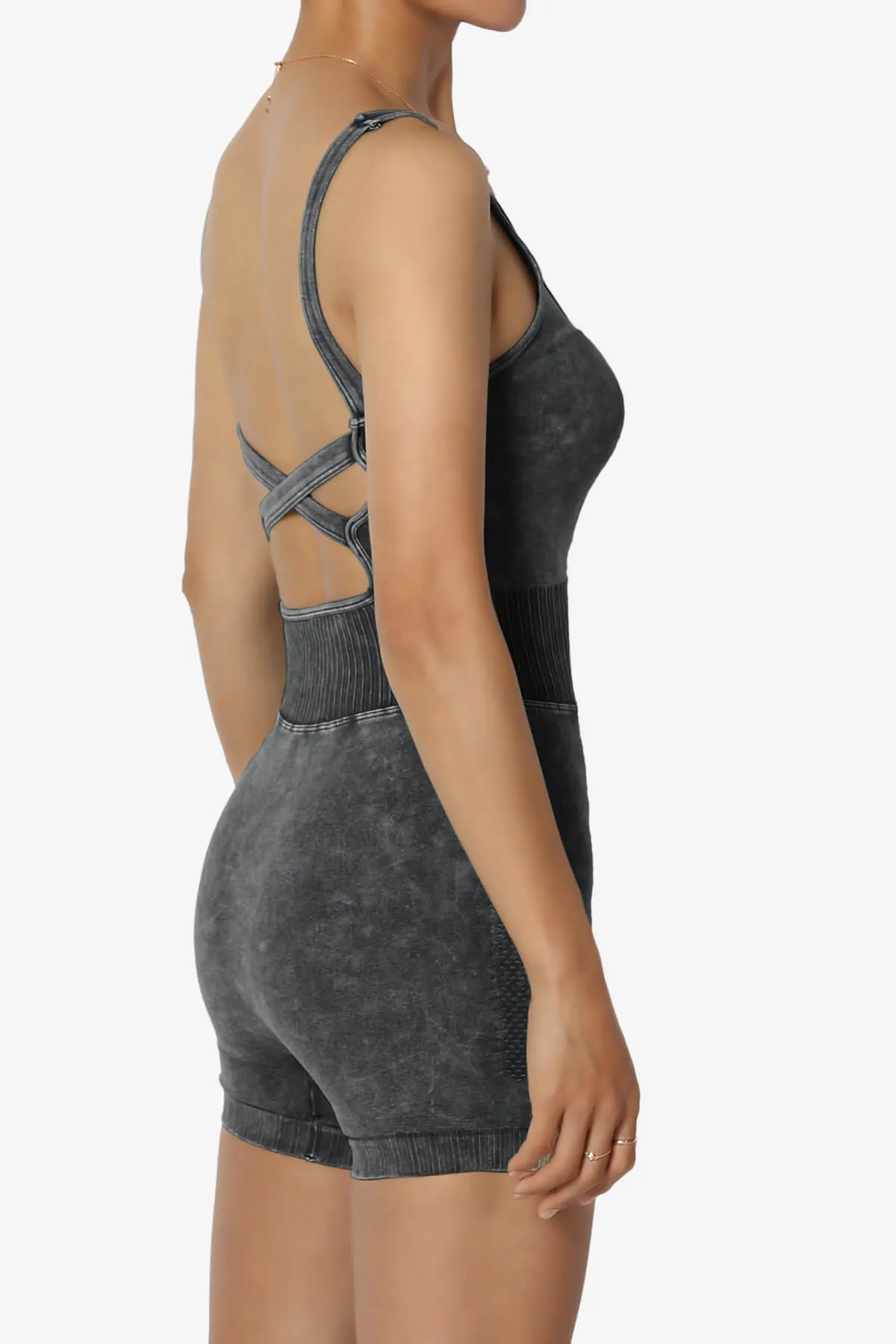 Madrid Padded Washed Seamless Tank Romper