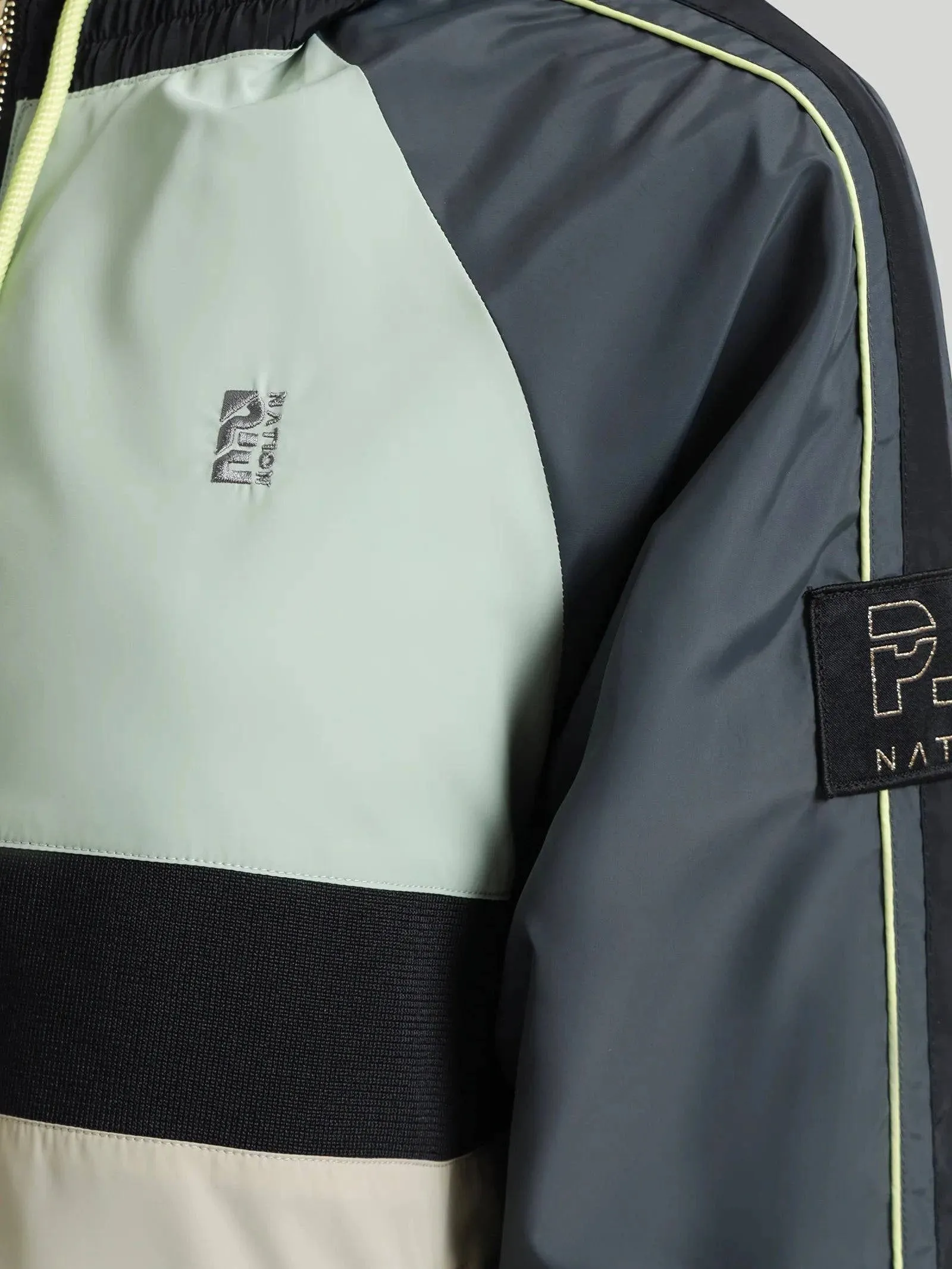 Man Down Color Block Jacket by P.E. Nation | Dark Shadow