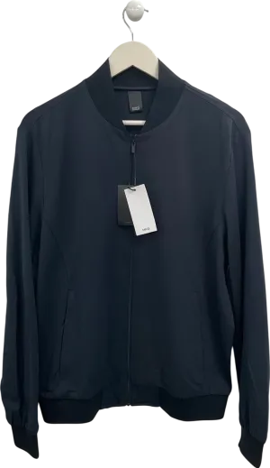 MANGO Blue Performance Zip Through Jacket UK S