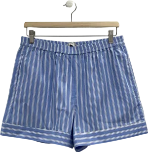 MANGO Blue Pop Stripe Shorts UK XL