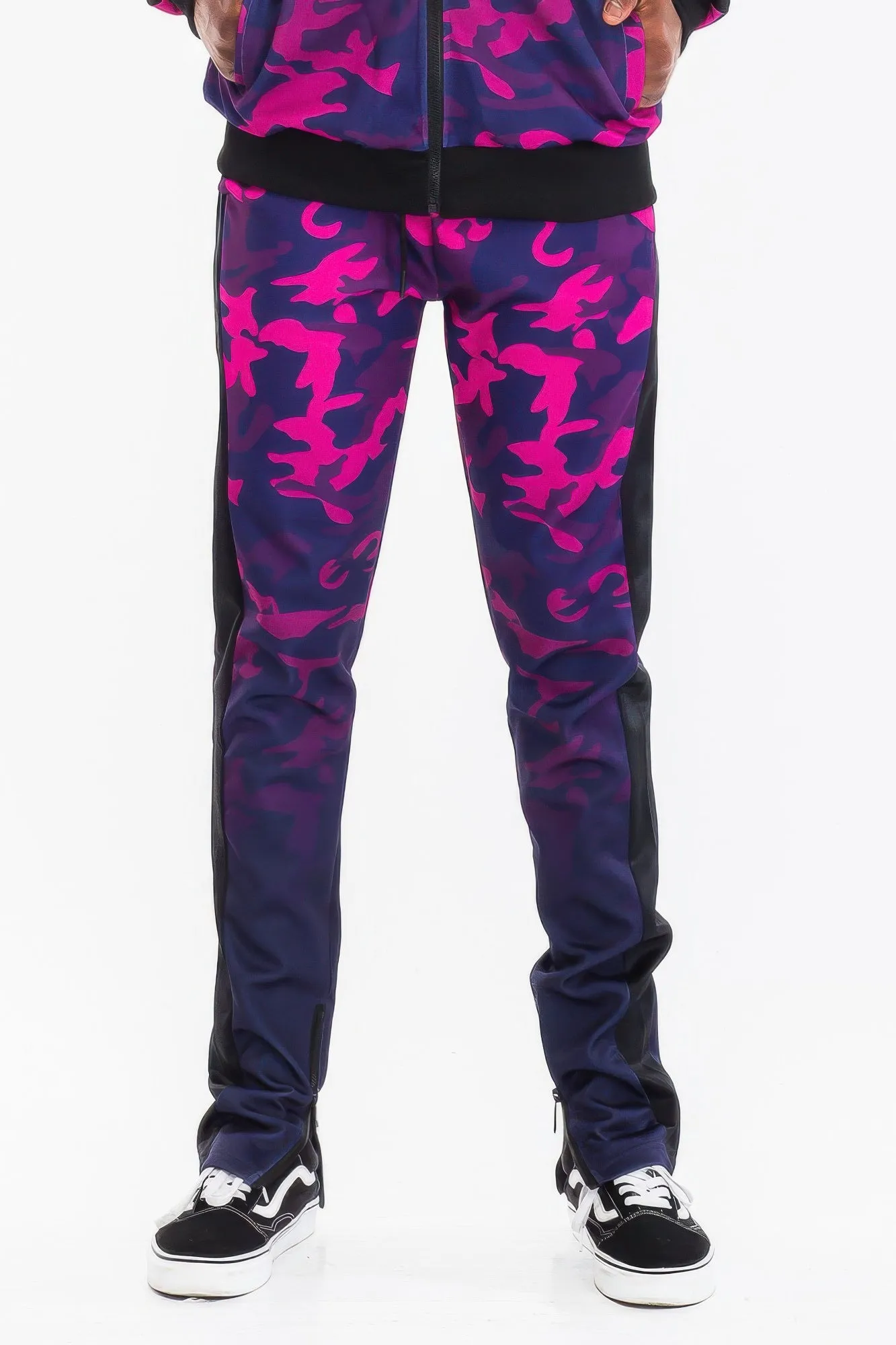 Mens Camo Ombre Print Track Pants