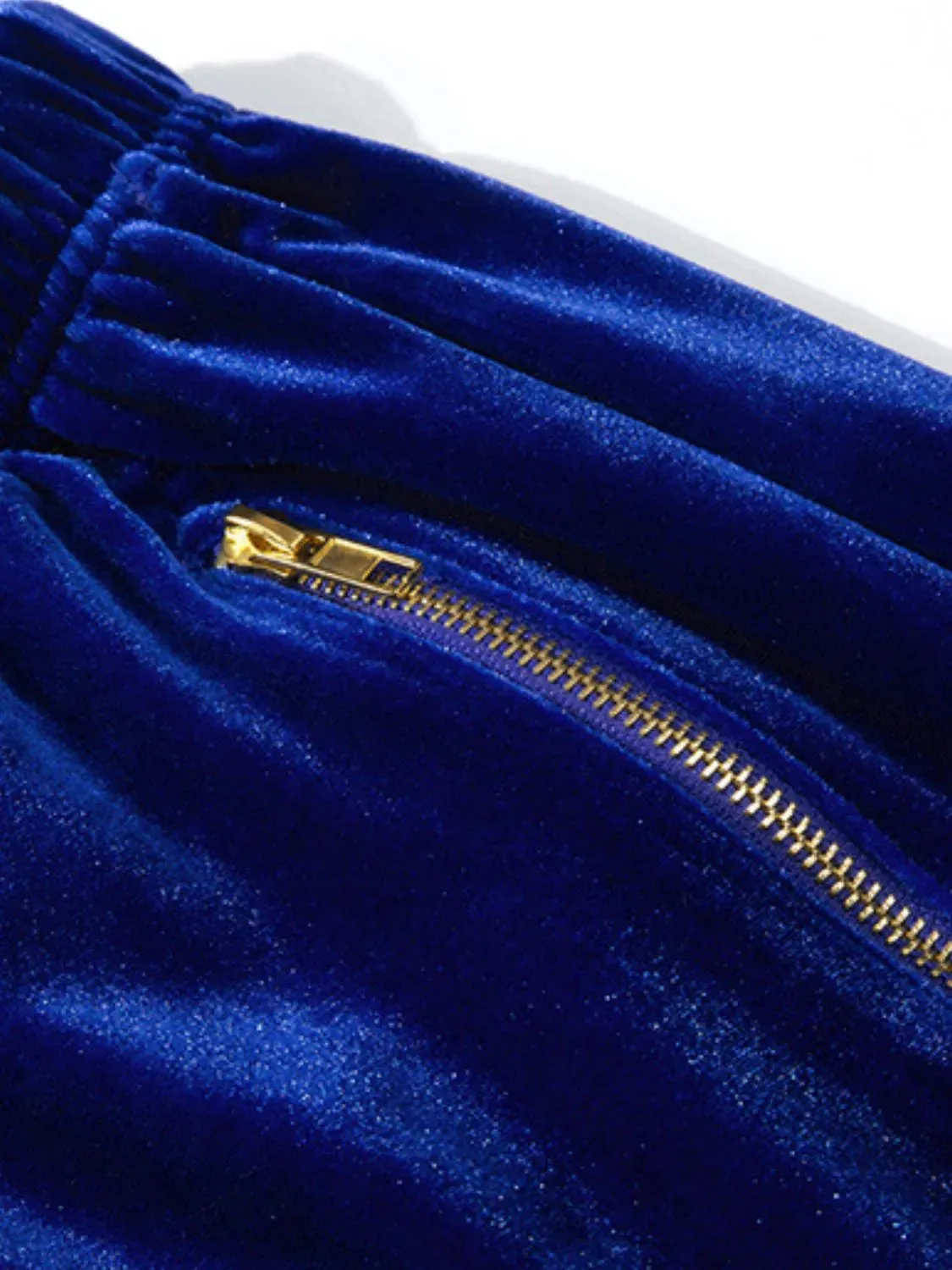 Men's Drawstring Pocketed Shorts with Zip