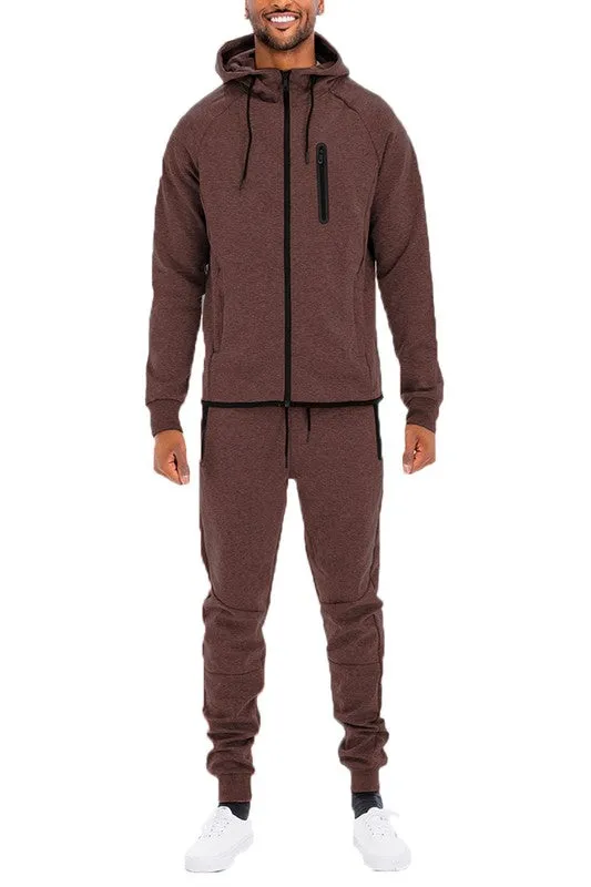 Men's Full Zip Hoodie & Sweat Pants Track Suit
