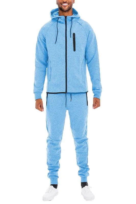 Men's Full Zip Hoodie & Sweat Pants Track Suit