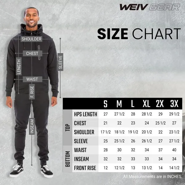 Men's Full Zip Hoodie & Sweat Pants Track Suit