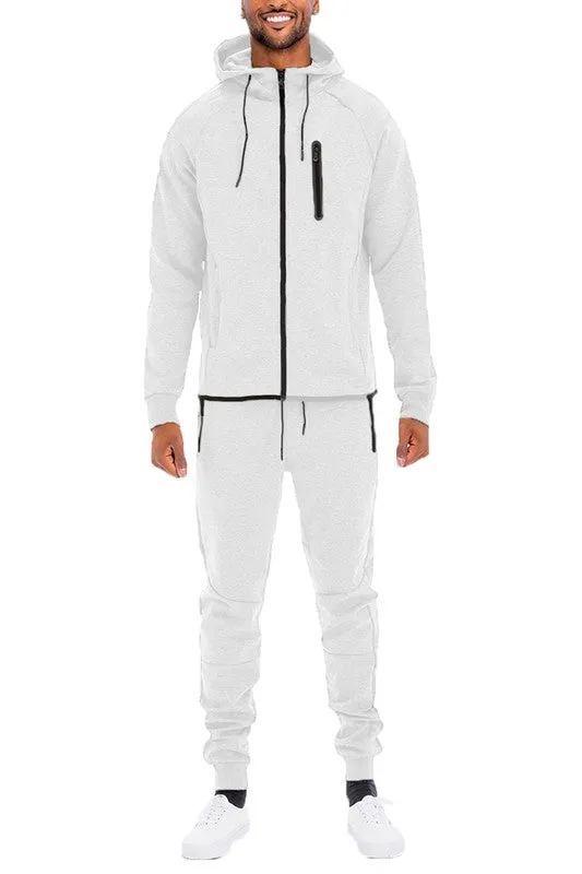 Men's Full Zip Hoodie & Sweat Pants Track Suit
