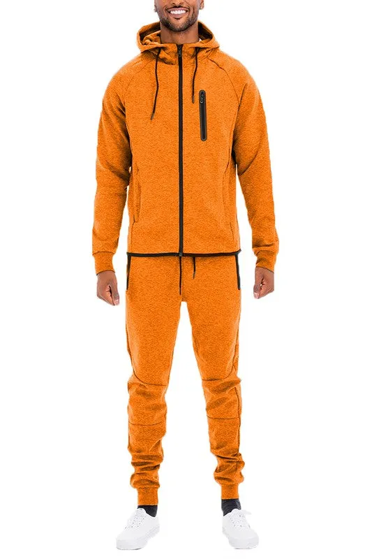 Men's Full Zip Hoodie & Sweat Pants Track Suit