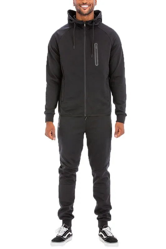 Men's Full Zip Hoodie & Sweat Pants Track Suit