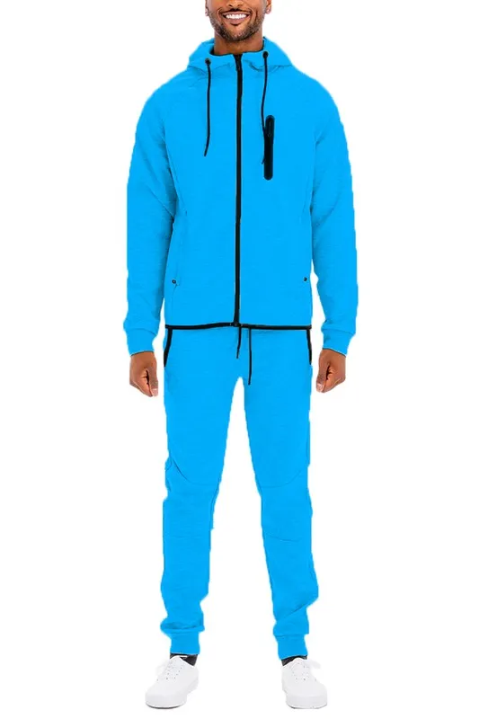 Men's Full Zip Hoodie & Sweat Pants Track Suit