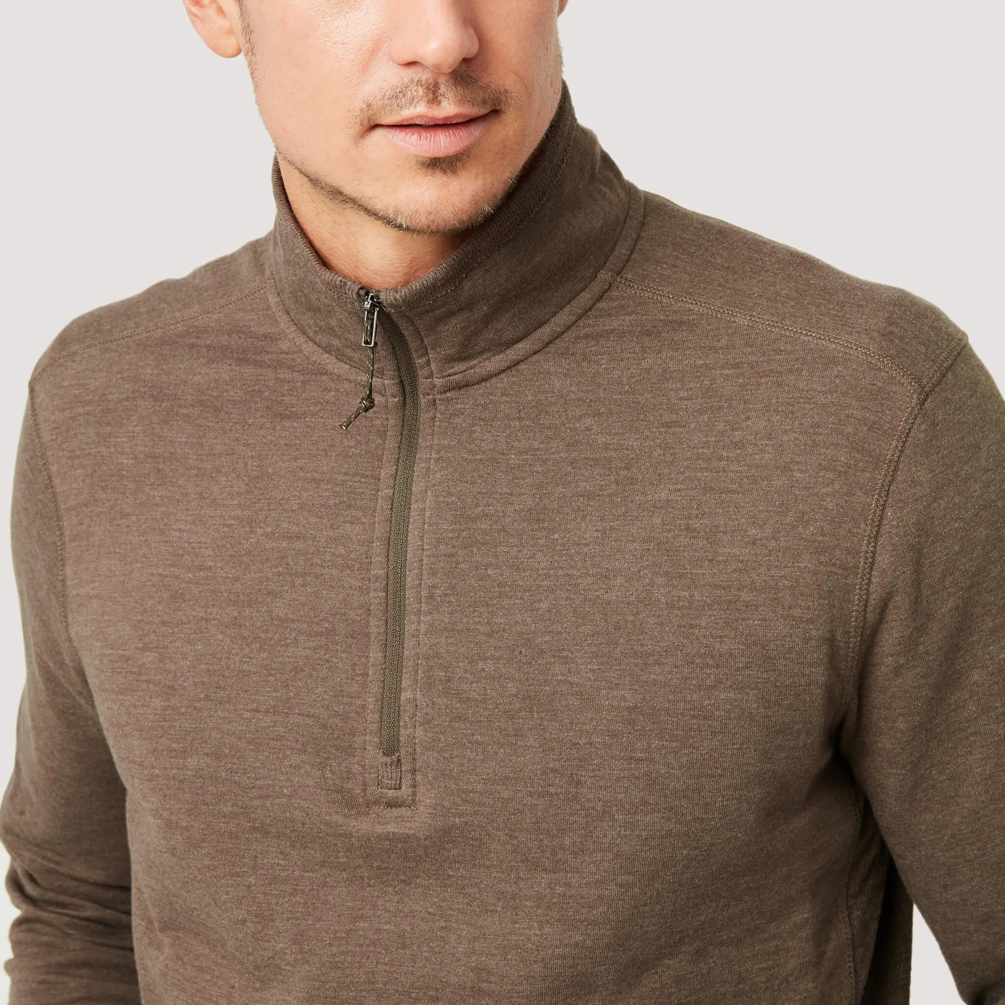 Men's Heritage Knit 1/4 Zip Mock