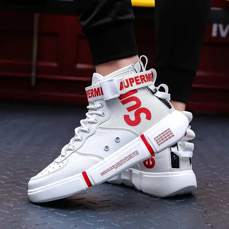 Men's High-Top Sneakers Casual Sports Shoes Trendy