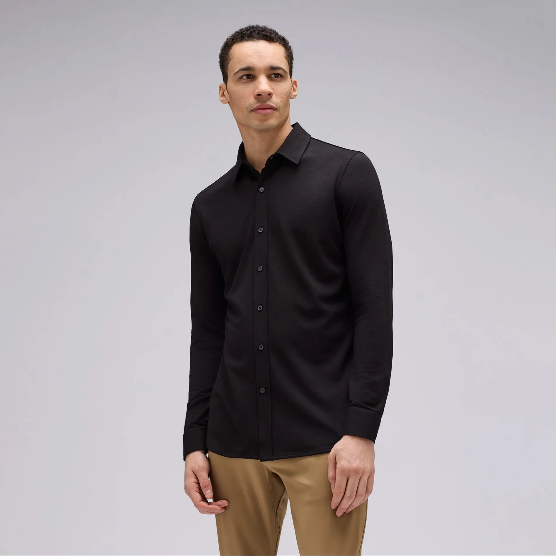 Men's Merino Button-Up