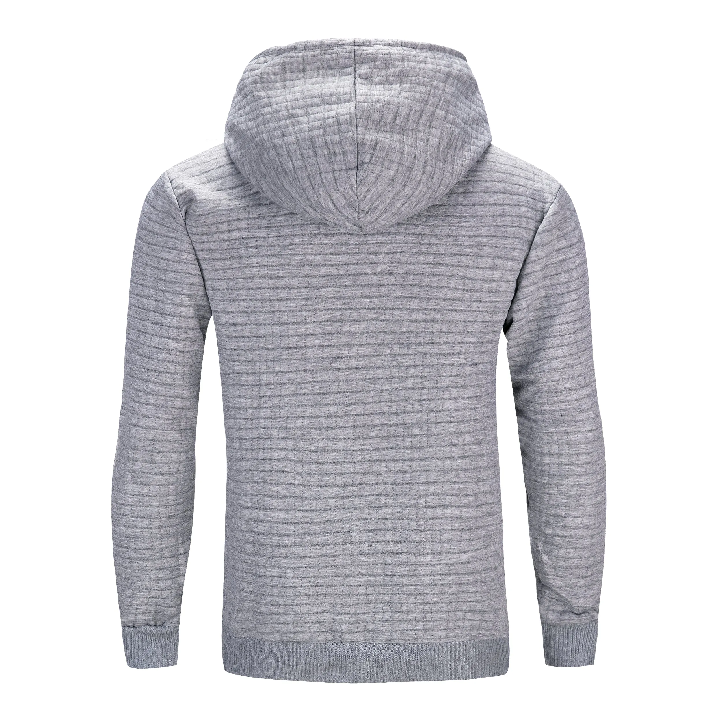 Men's Overhead Textured Hoodie - Grey