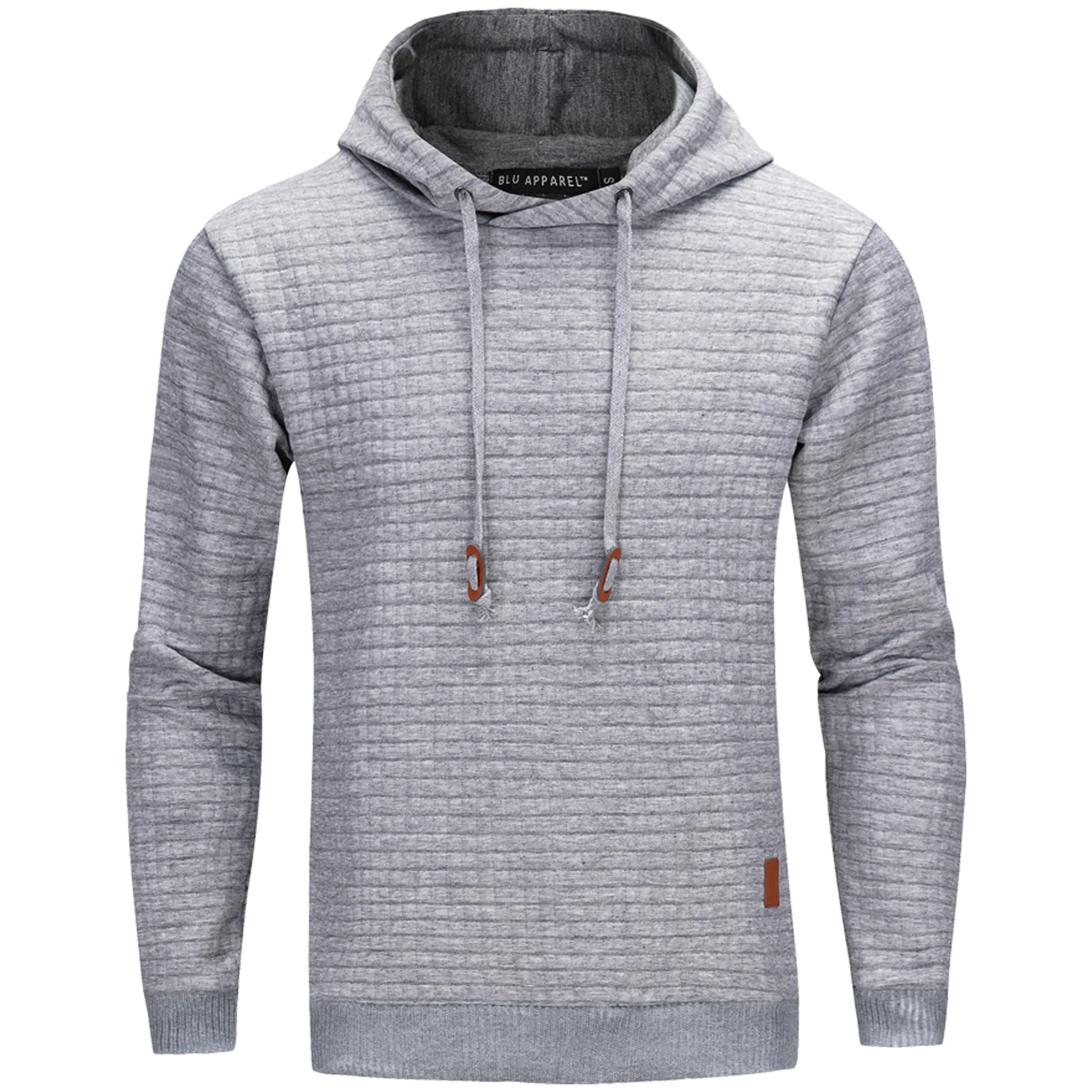 Men's Overhead Textured Hoodie - Grey