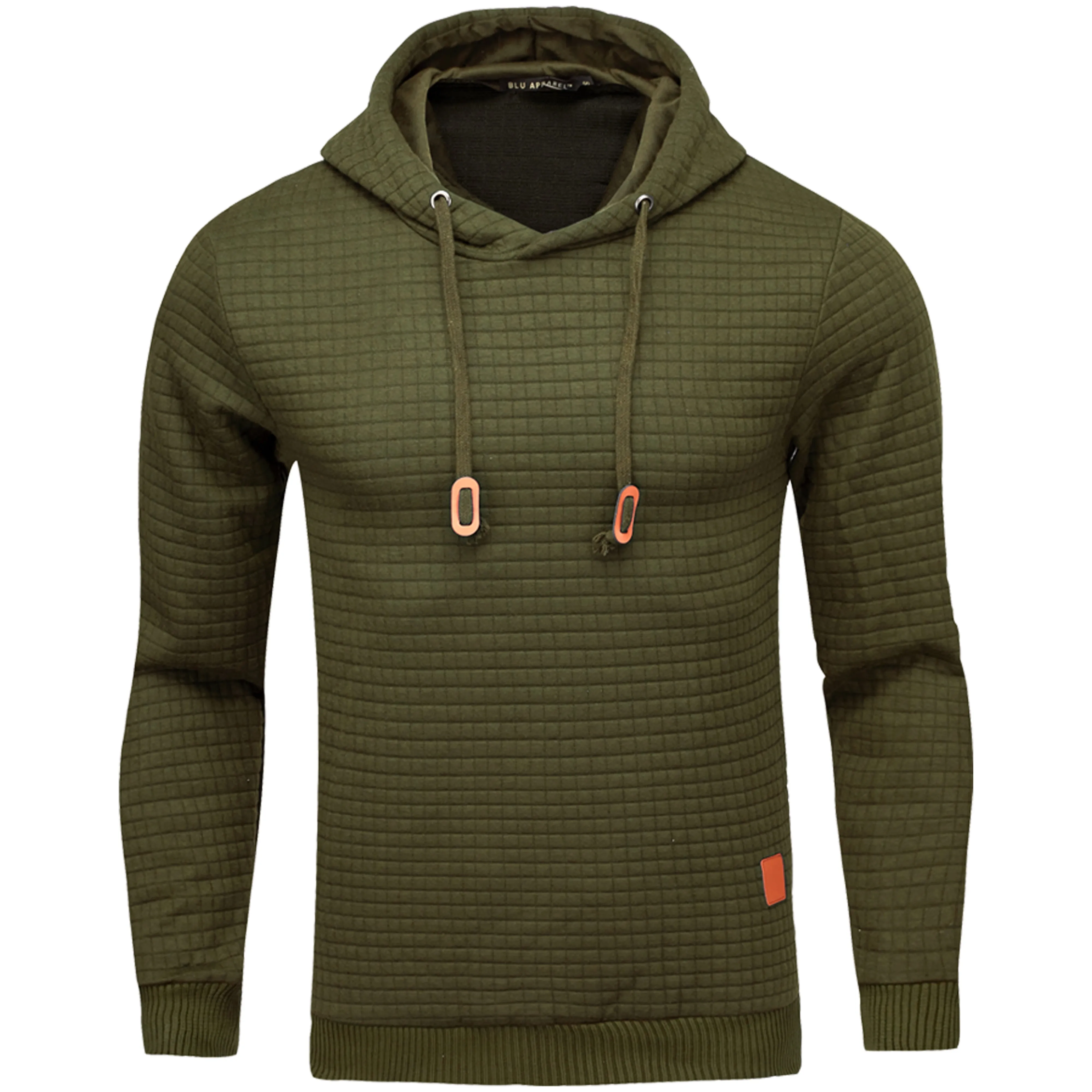 Men's Overhead Textured Hoodie - Grey