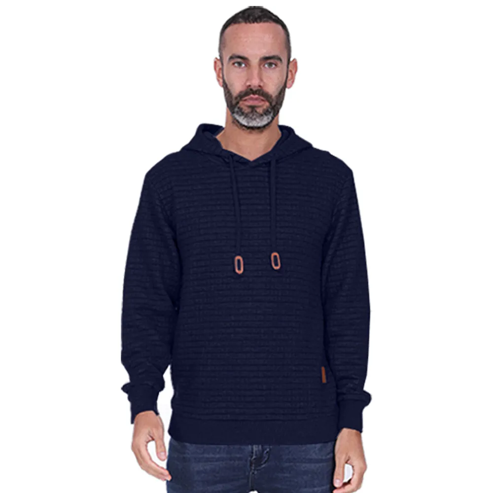 Men's Overhead Textured Hoodie - Grey