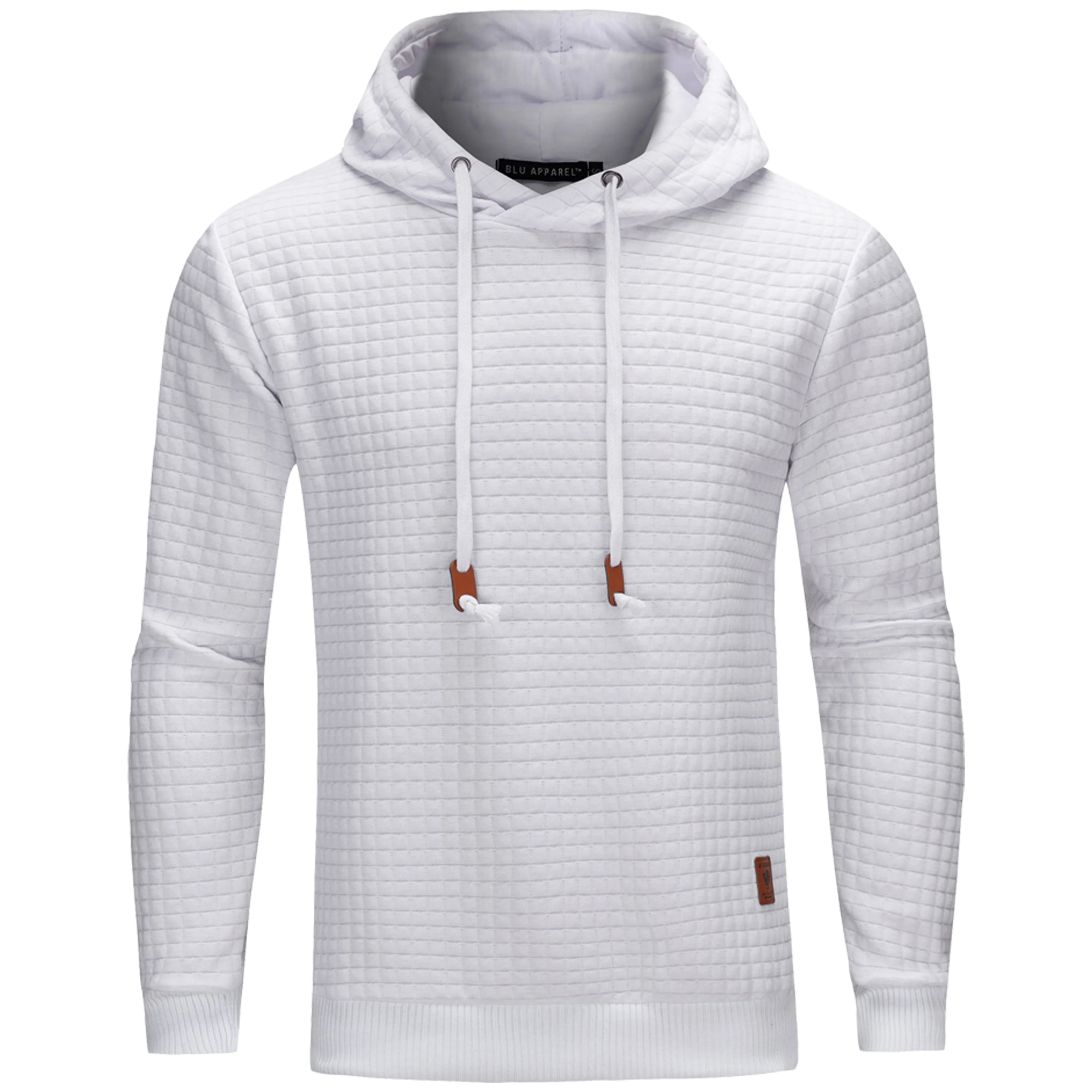 Men's Overhead Textured Hoodie - Grey