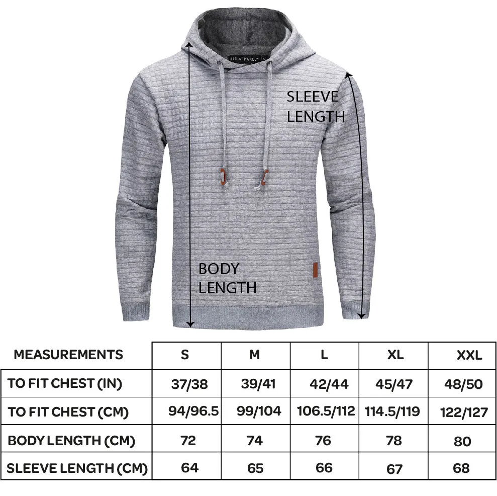 Men's Overhead Textured Hoodie - Grey