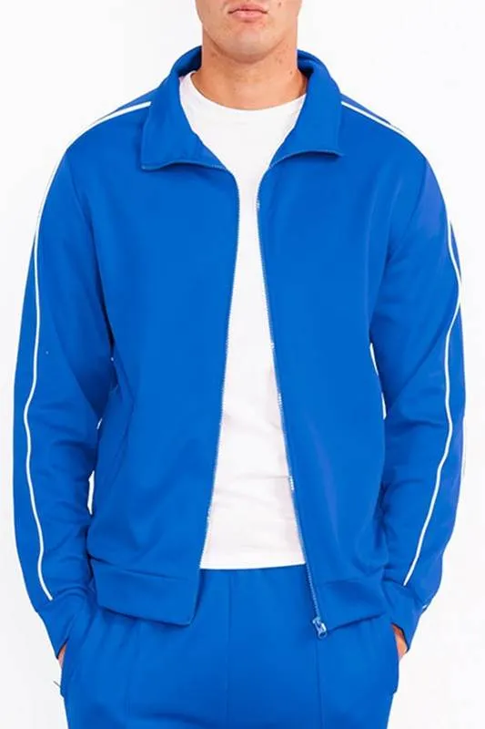 Mens Royal Blue Side Pipe Track Jacket