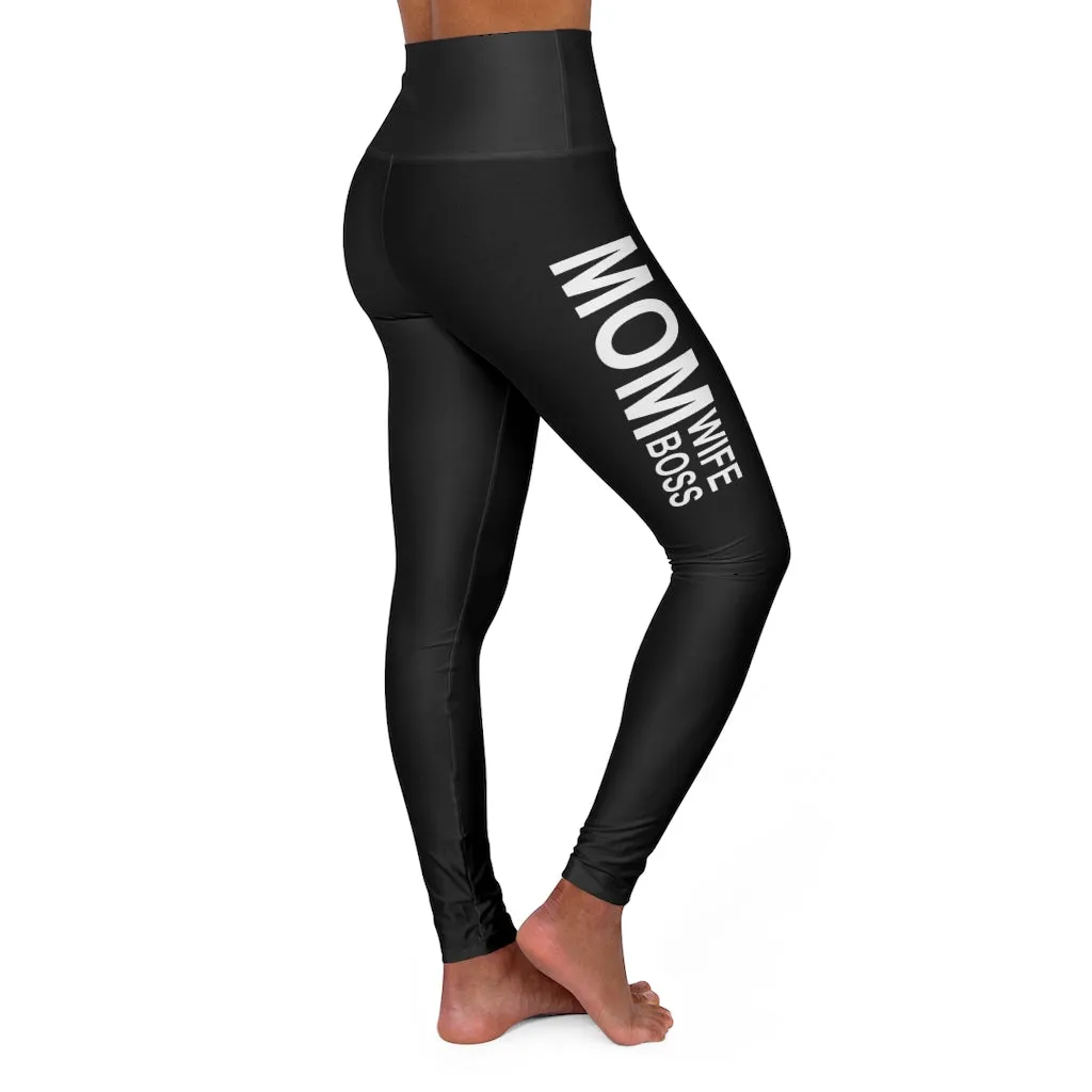 MOM WIFE BOSS leggings