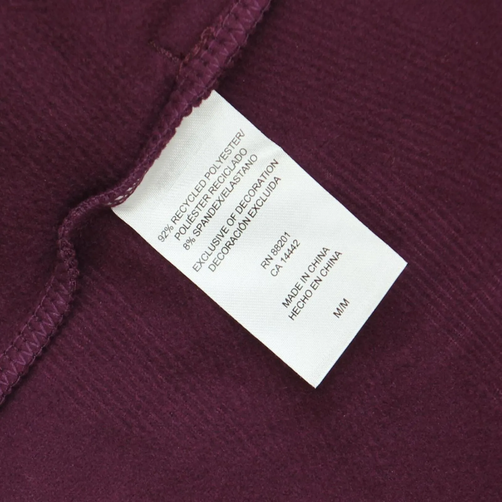 Mondetta Womens Jacquard Full-Zip Active Jacket 1732084 Berry Purple M