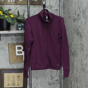 Mondetta Womens Jacquard Full-Zip Active Jacket 1732084 Berry Purple M