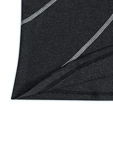 MOQIVGI Women's Athletic Shirts and Tees, Short Sleeve Workout Tops, Dry Fit Moisture Wicking Yoga Sports Running Pilates Aerobics Fititness Active Wear Clothes Black Medium