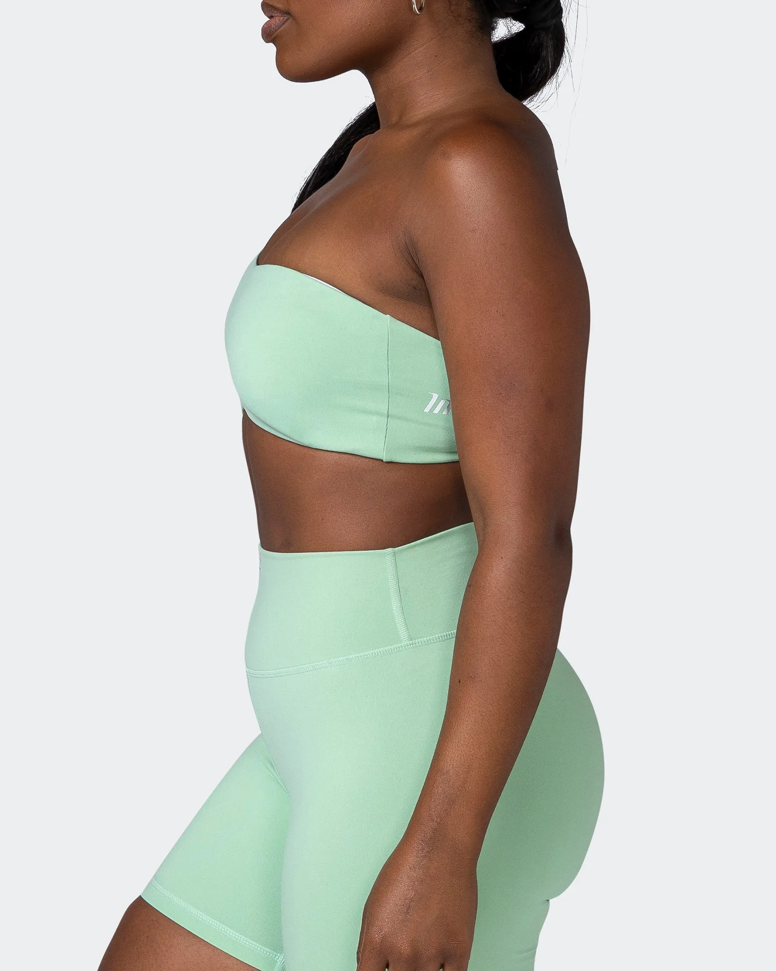 Movement One Shoulder Bralette - Pastel Green