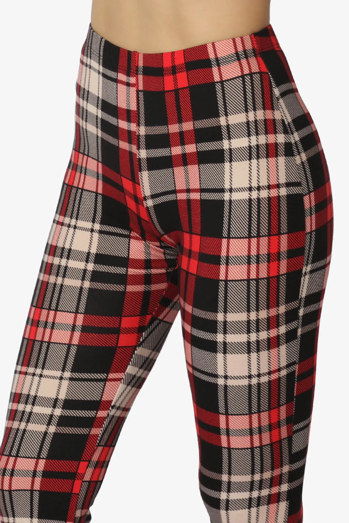 Mumu Plaid Jersey Flare Pants