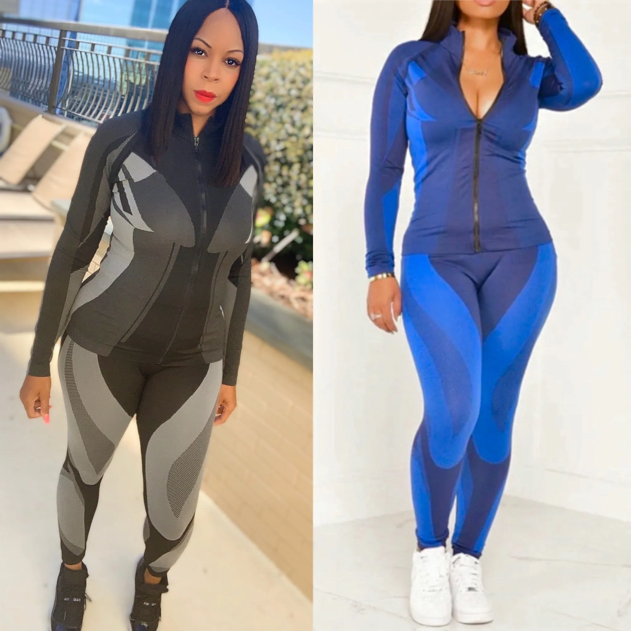 Must Have Track Set ‼️Seamless Zip Up Jacket & Leggings Set‼️