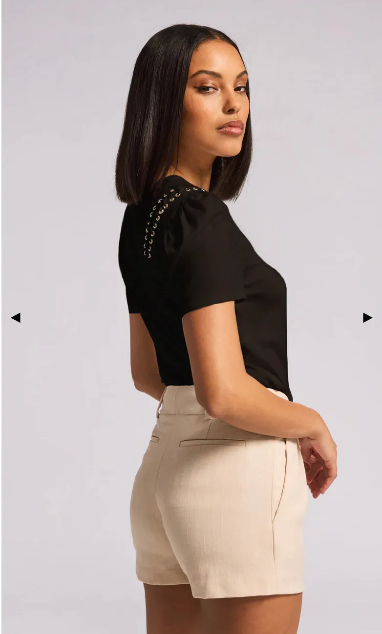 NAIA LACE-UP TOP