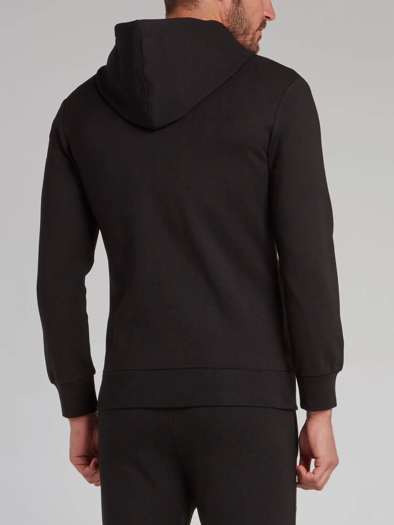 Navy Graphic Print Hoodie