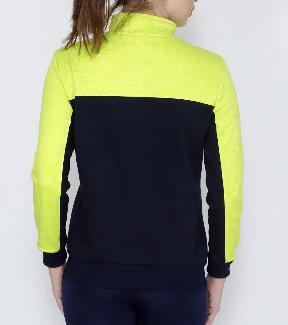Navy Lime Slim Fit Jacket