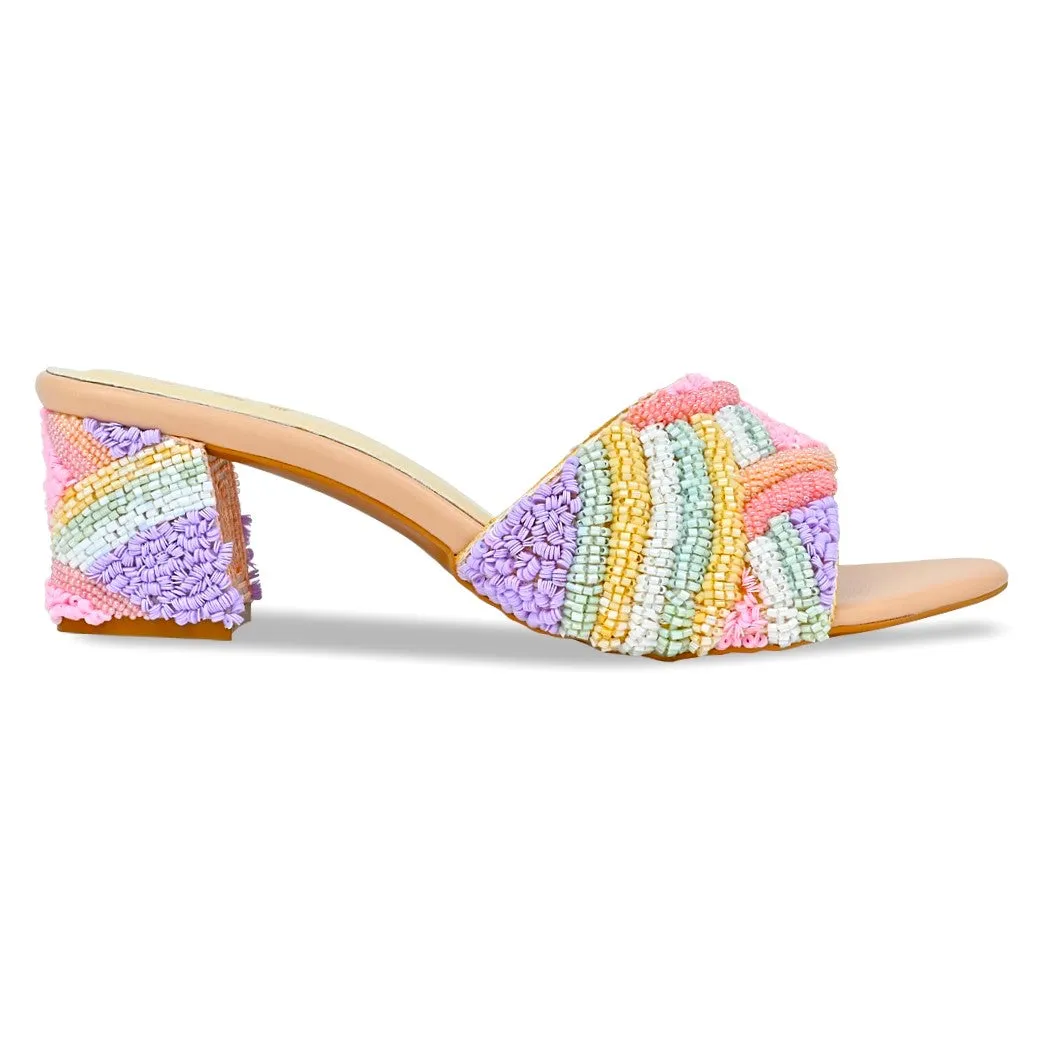 Neo Rainbow Pastel Heels