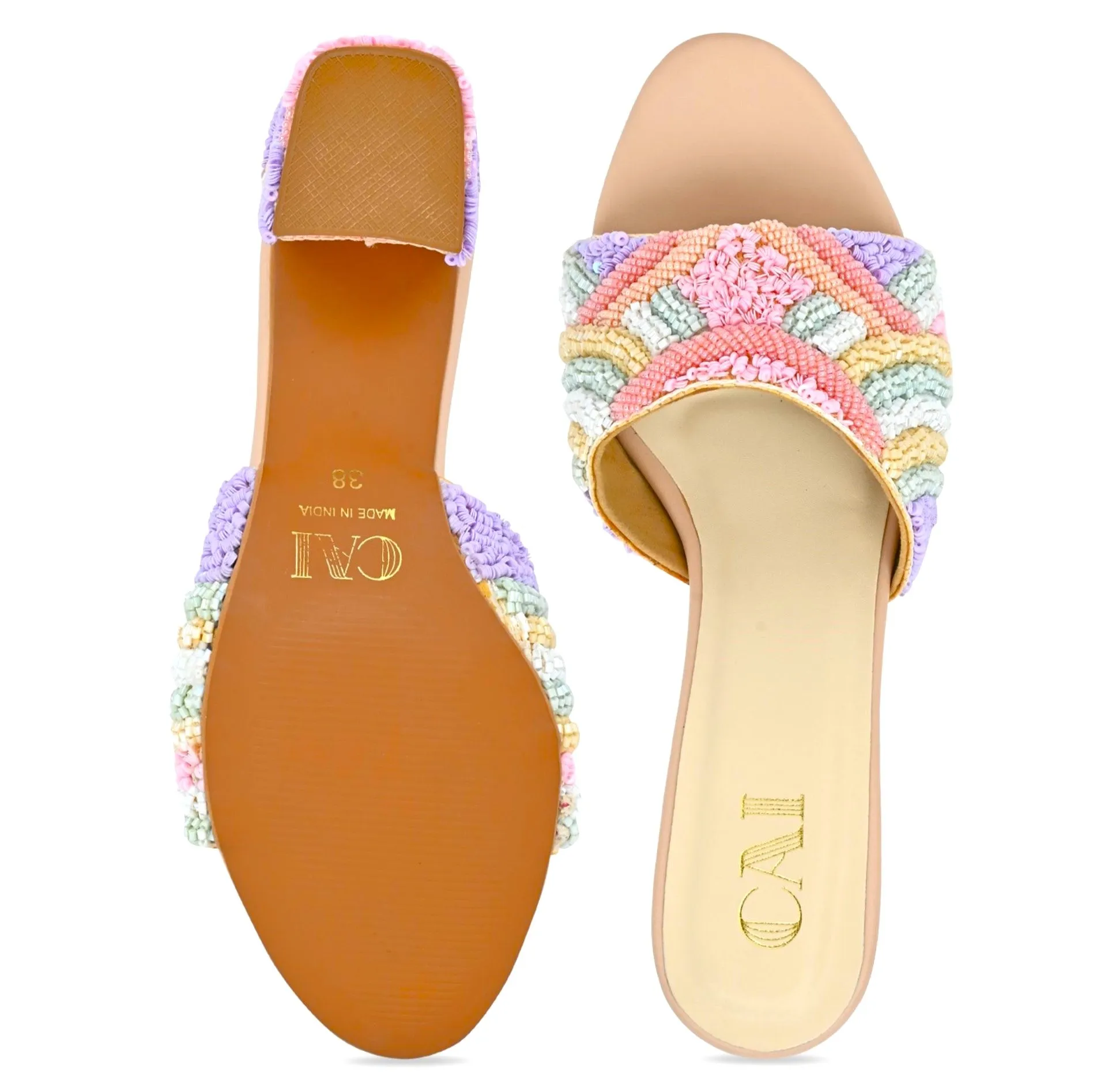 Neo Rainbow Pastel Heels