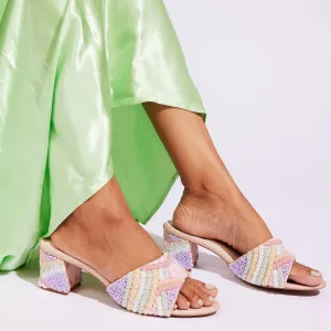 Neo Rainbow Pastel Heels